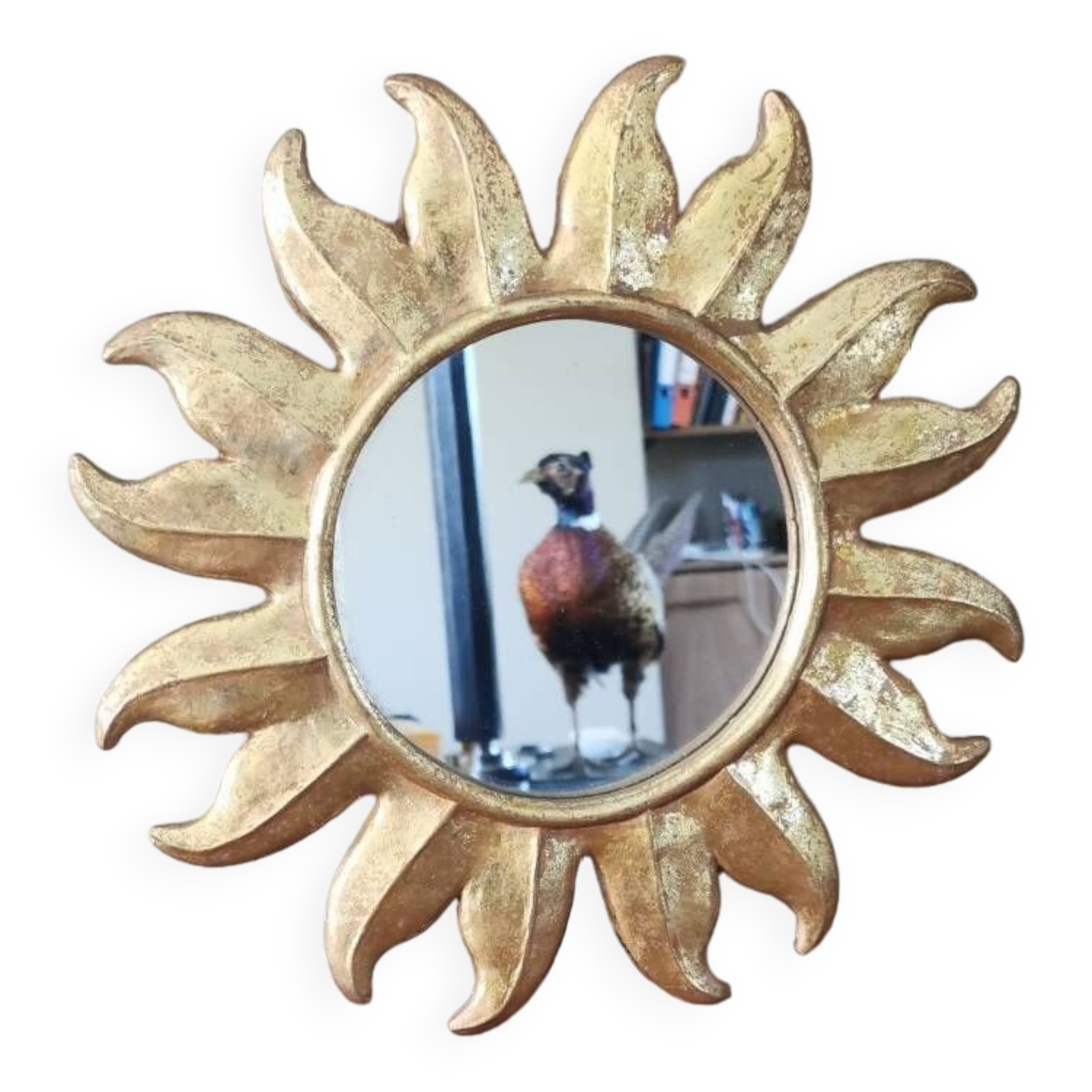 Golden sun mirror