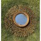 Rattan sun mirror