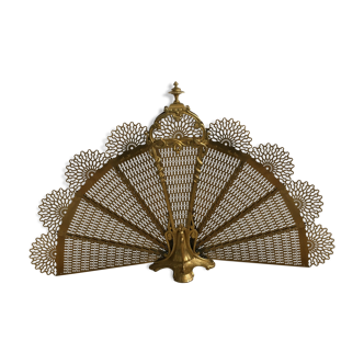 Fan fire pare fan and art nouveau brass