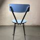 Blue Formica chair