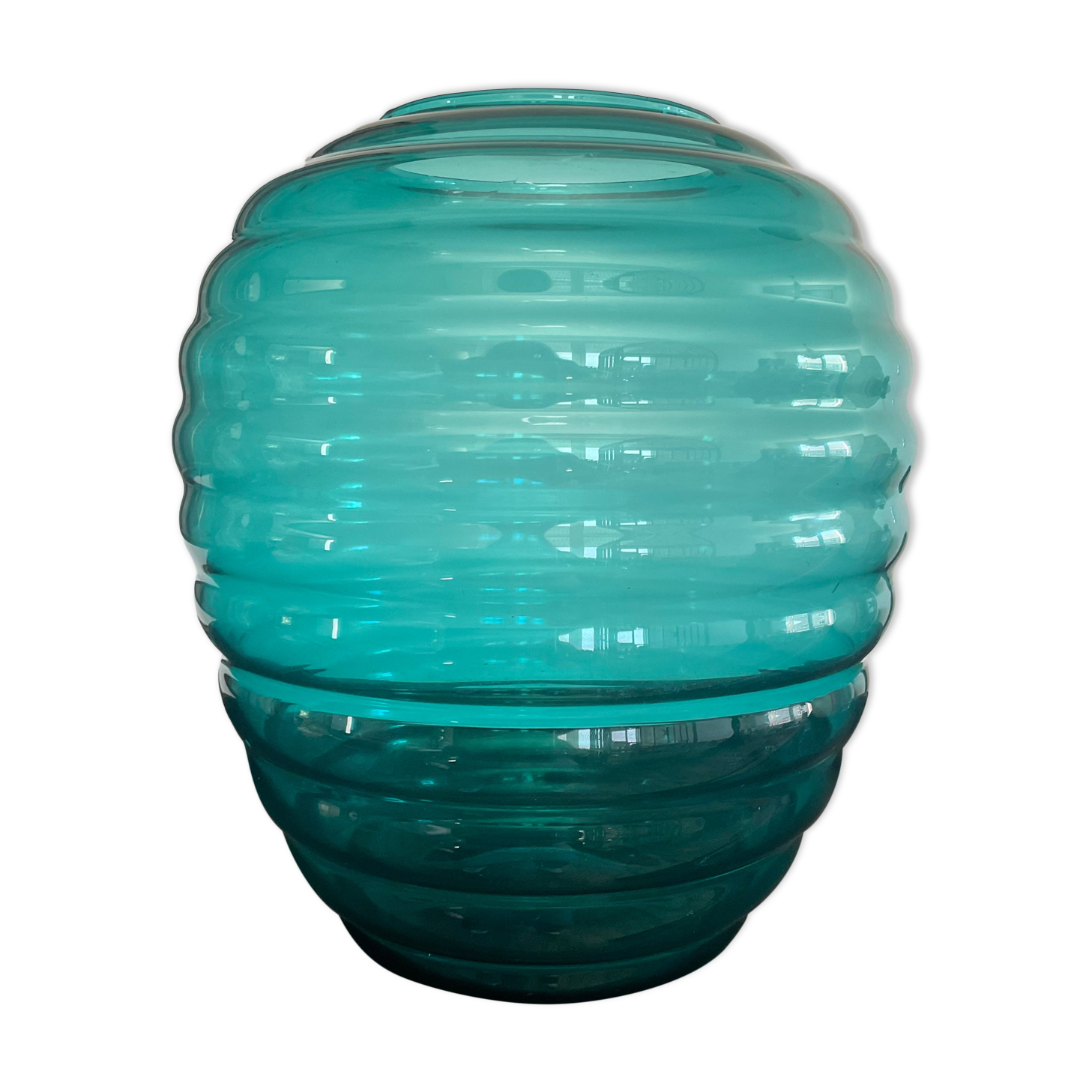 Vintage vase in glass paste
