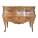 Curved commode