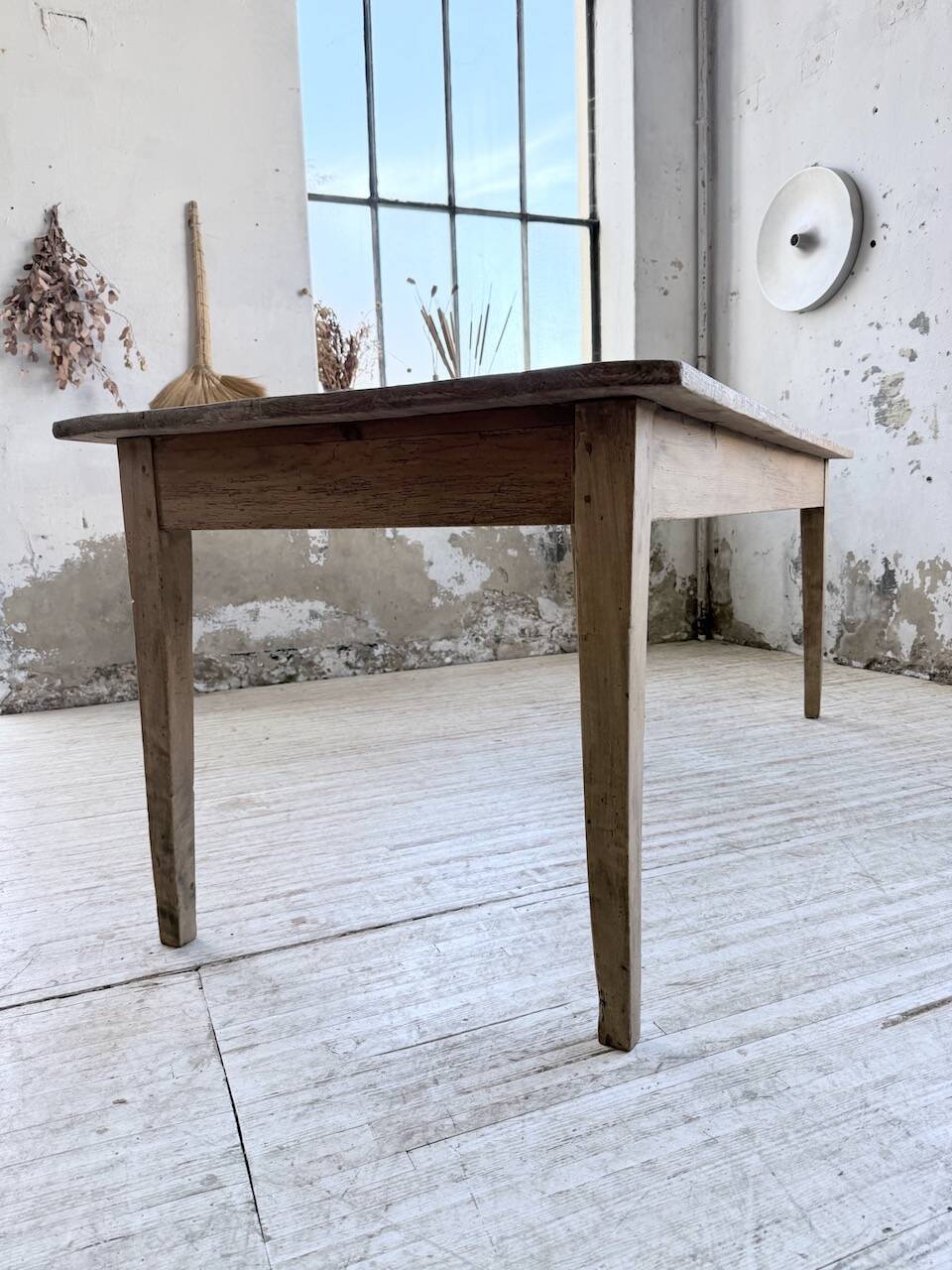 1950 pine farmhouse table 2m