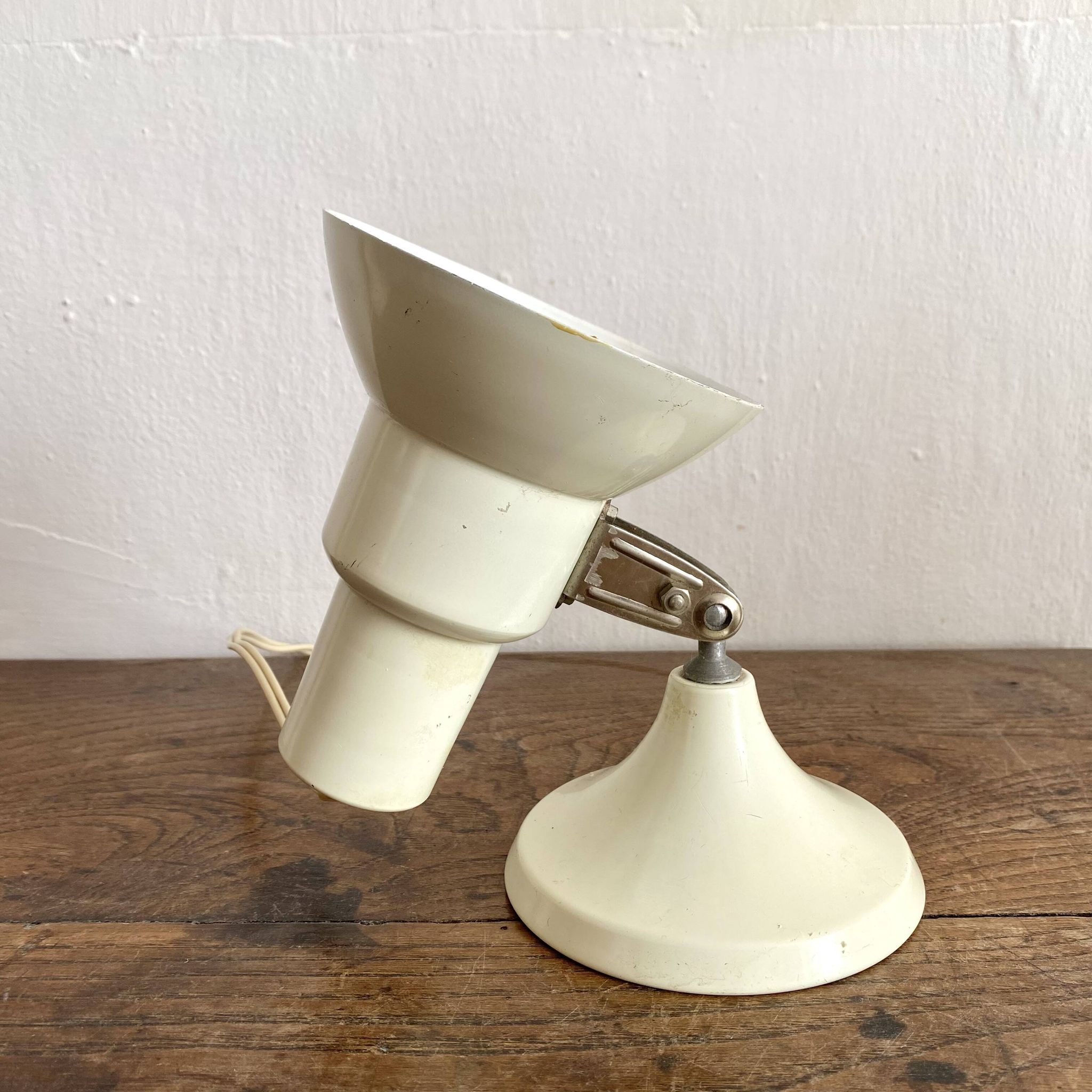 Lampe spot  vintage à poser , pied tulipe , 1970