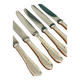6 Christofle Cluny knives 19.5 cm for dessert, cheese, dessert, good condition