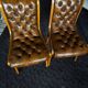 2 English Chesterfield chairs