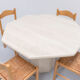 Vintage travertine dining table
