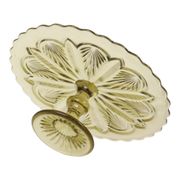 Art Deco Pressed Glass Cake/Pastry Platter 27cm