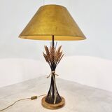 Lampe de table vintage en forme de gerbe de blé - années 1960
