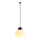 Vintage glass and metal pendant light design Italy 1960s-1970s