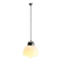 Vintage glass and metal pendant light design Italy 1960s-1970s