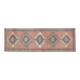 Orange Brown Turkish Vintage Oushak Wool Handmade Rug Runner 122x365