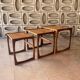 English teak trundle tables by G-Plan