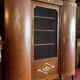 Louis XVI Style bookcase curved in precious wood marquetry circa 1900