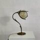Lampe de bureau antique en fonte et patte de verre