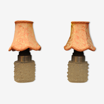 Pair of Orrefors lamps