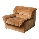 Doimo Salotti 1970s vintage convertible armchair bed in fabric