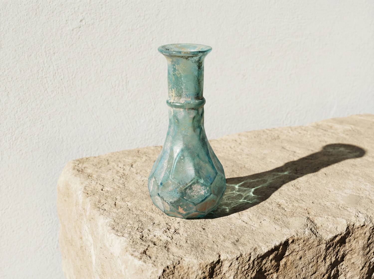 Faceted Roman-style vial