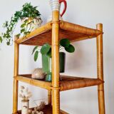 Vintage rattan shelf - bookcase