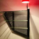 Wall shelf floor lamp