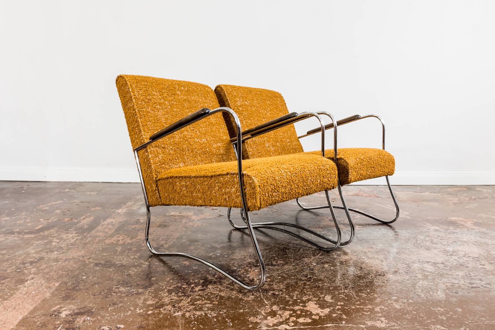 Fauteuils de style Bauhaus, années 1950, Pologne