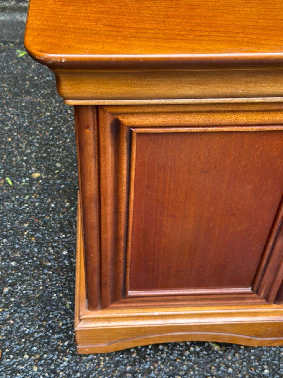 Louis Philippe bedside table in solid wood 1970