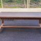 Table à manger de ferme bretonne extensible rénovée en chêne 19ème 200-290c