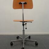 Chaise pivotante d’architecte par Jorgen Rasmussen pour Fritz Hansen, Danemark