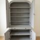 Antique storage furniture repainted grey