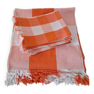 Tablecloth and 12 napkins from the 60s