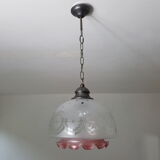 Frosted glass hanging