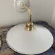 Pair of vintage wall lamps in enamelled sheet metal electrified to nine