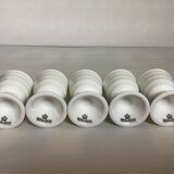 Five Royal Boch Belgium egg cups