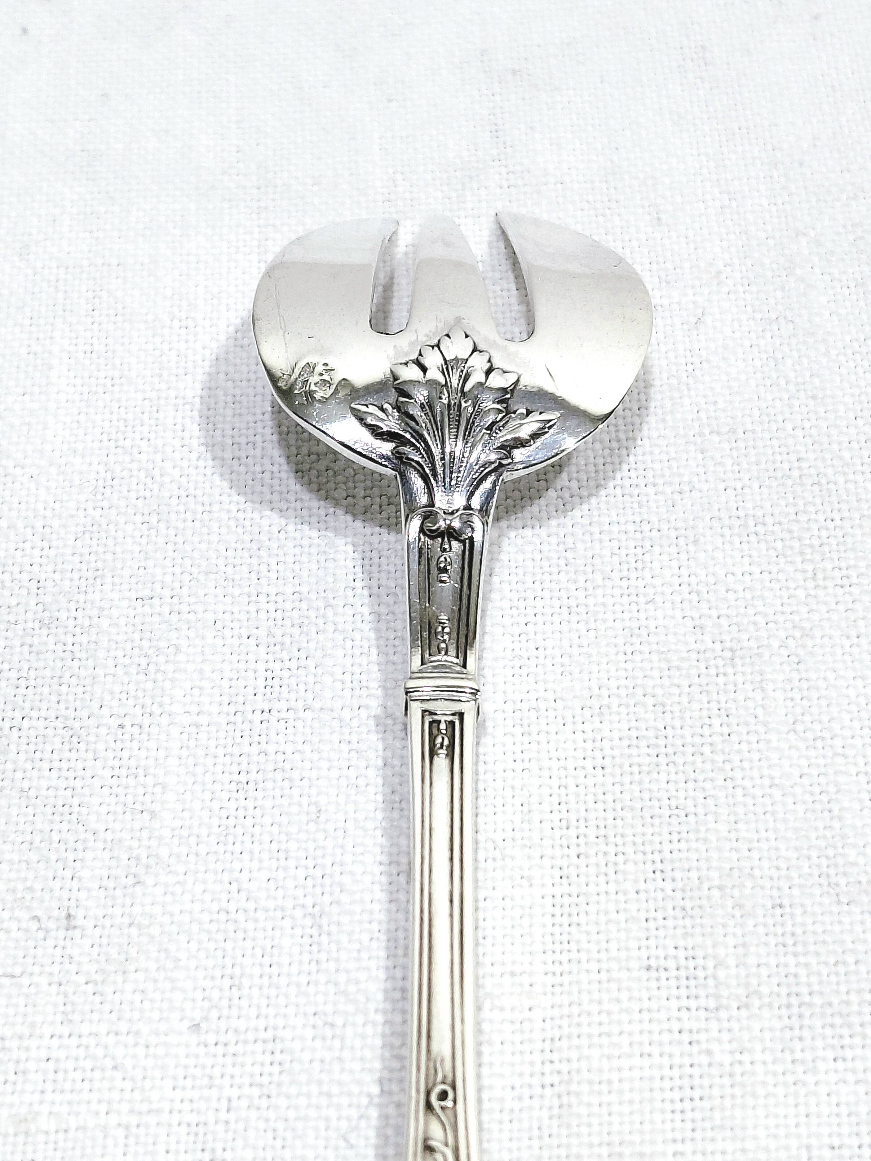 Eugène lefebvre - silver plated oyster forks