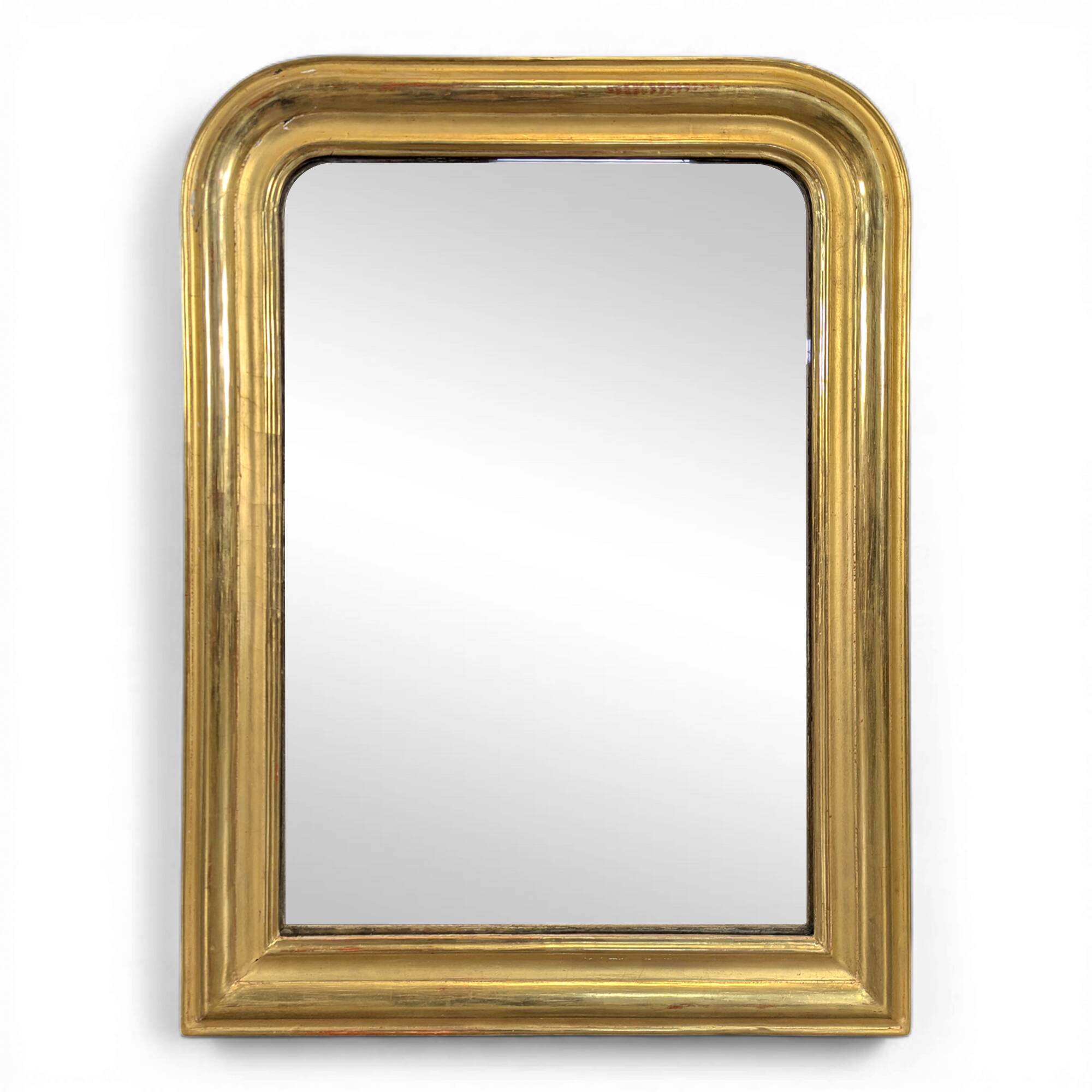 Golden mirror from the Louis Philippe period.