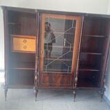 Marquetry display cabinet