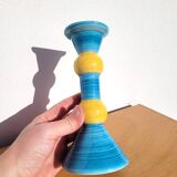 Portugal ceramic diabolo candle holder