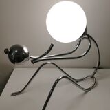 Vintage table lamp chromed metal