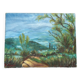 Oil on canvas landscape