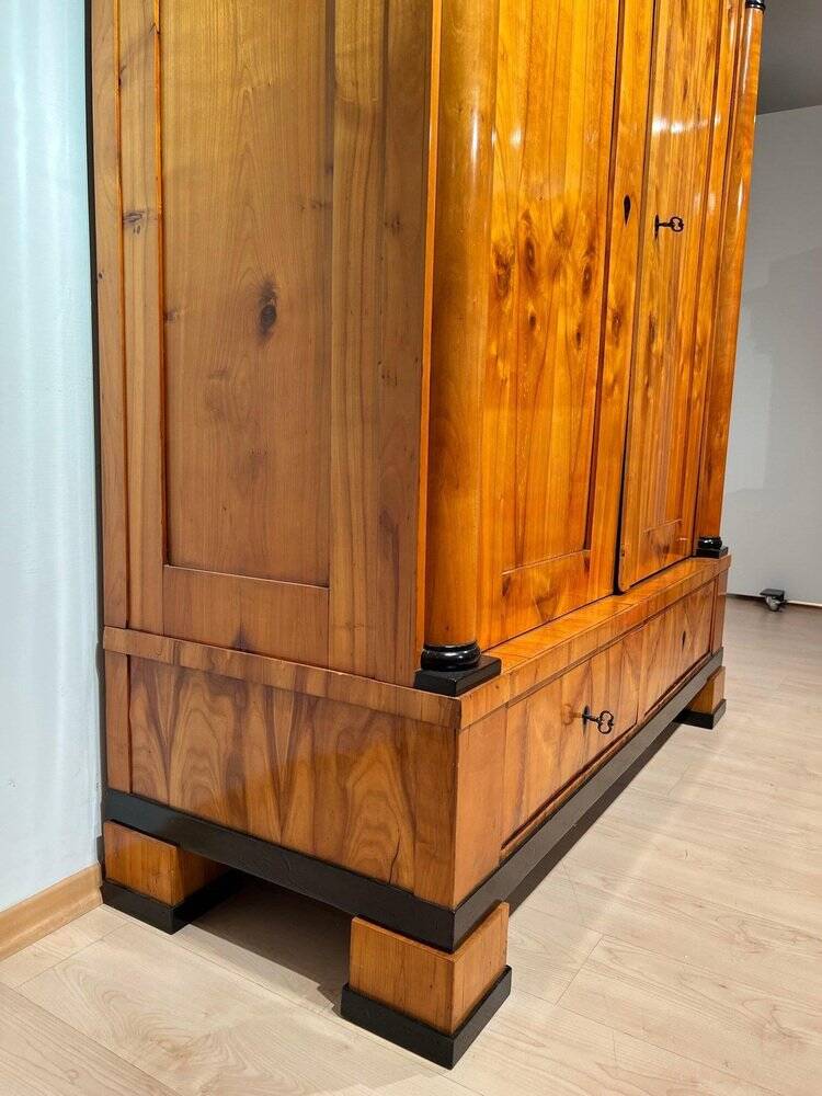 Large Biedermeier Armoire in Cherry, South Germany, 1820s