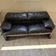 Maralunga leather canapés by Vico Magistretti for Cassina