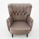 Fauteuil gris, Europe du Nord, années 1950