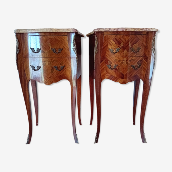 Pair of bedside Louis XV style