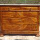 Ancienne commode Louis Philippe en noyer marbre blanc