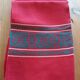 Nappe basque vintage vermillon 170X140 et 5 serviettes