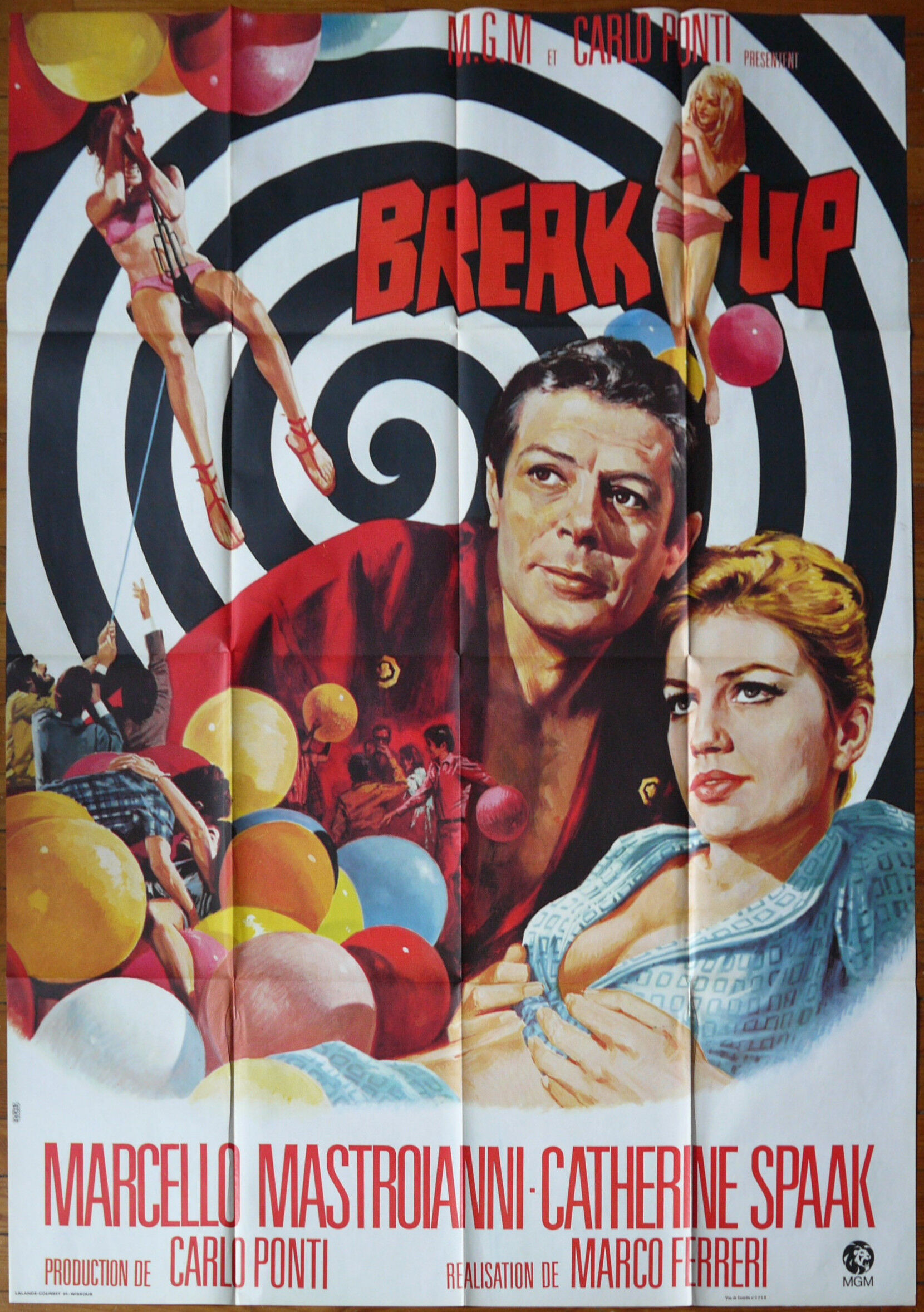 Original cinema poster "Break up" Mastroianni
