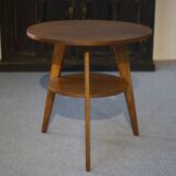 1960s oak pedestal table