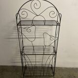 Foldable metal shelf