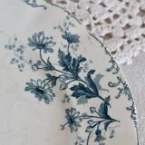 Old round serving dish – Weigela model by Boch Frères Keramis – Pattern