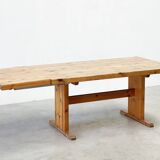 1980's pine extendable dining table